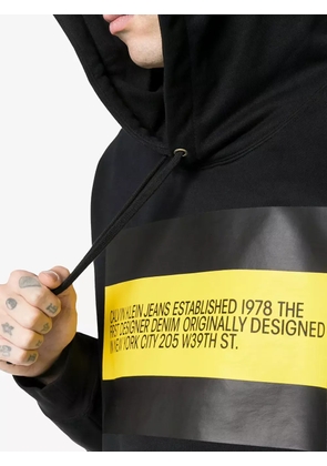 Calvin Klein Jeans Est. 1978 logo-patch hoodie - Black