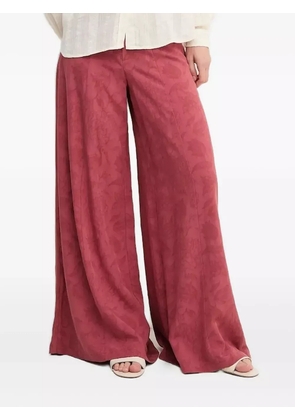 Hoss Intropia floral-embroidered trousers - Pink