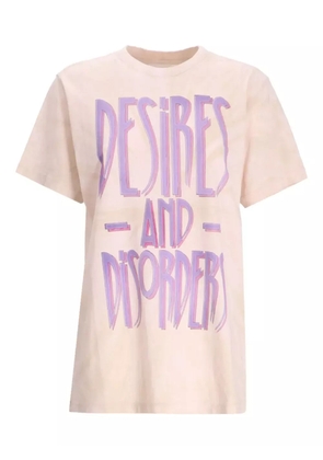 ISABEL MARANT cotton T-shirt - Neutrals