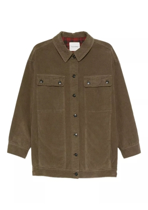 TRUE AVENUE corduroy button-fastening jacket - Brown