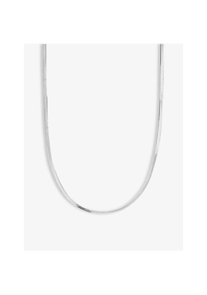 Womens Maria Black Mio White Rhodium-Plated 925 Sterling-Silver Chain