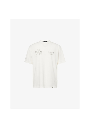 Mens Represent Hand Drawn Dogs Print T-Shirt