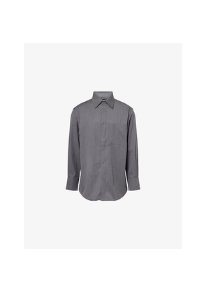 Mens Entire Studios Classic Long-Sleeve Wool Shirt