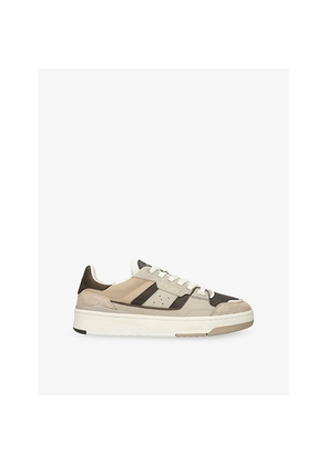 Mens Axel Arigato Clay Leather and Suede Trainers