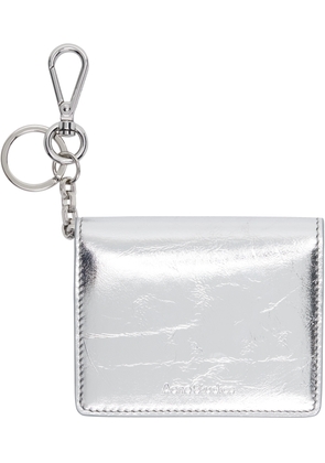 Acne Studios Silver Folded Leather Wallet