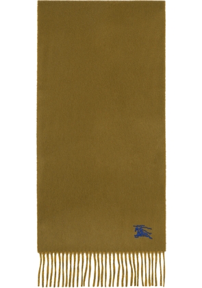 Burberry Khaki Cashmere Scarf