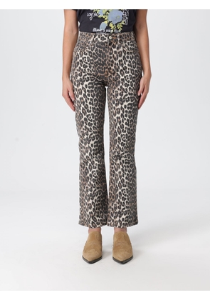 Pants GANNI Woman color Brown