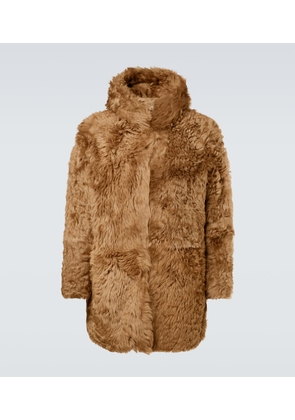 ERL Hooded shearling coat