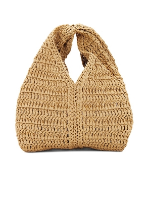 A.L.C. Simone Raffia Bag in Tan.