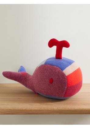 The Elder Statesman - Striped Cashmere Stuffed Animal - Red - One size