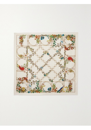Gucci - Printed Silk-twill Scarf - Ivory - One size