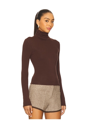 ALL THE WAYS Maia Top in Brown. Size XS. Also in XL.