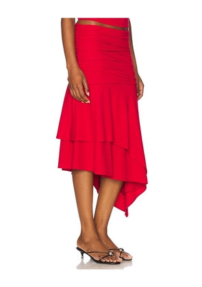 Feners Gresca Skirt in Red. Size S. Also in L, XS.