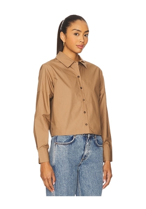 HEVRON Amita Top in Cognac. Size XS. Also in L, M, S, XL.