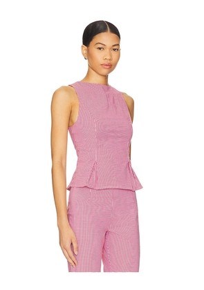 MORE TO COME Drea Peplum Top in Red. Size M. Also in L.