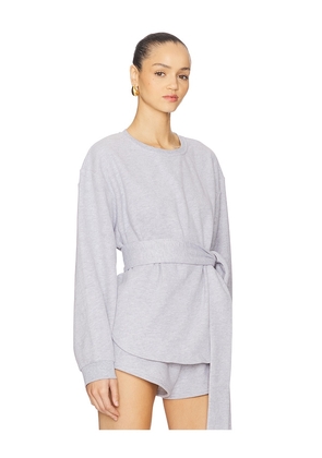 Lovers and Friends Gabriella Sweatshirt Top in Grey. Size XS. Also in L, M, S, XL.