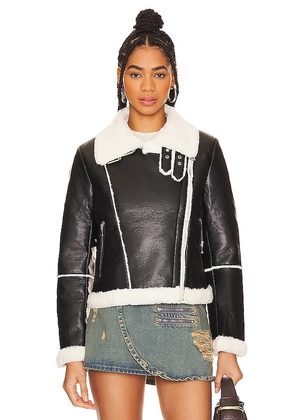 superdown Genna Zip Up Jacket in Black. Size S. Also in L, M, XS, XXS.