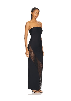 ROTATE Stretchy Tube Dress in Black. Size 38. Also in 32.
