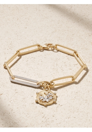 FoundRae - Resilience Blossoms Extended 18-karat Yellow And White Gold Diamond Bracelet - One size