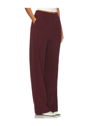 Varley Floris Wide Leg 29.5 Pant in Burgundy. Size S. Also in L, M.