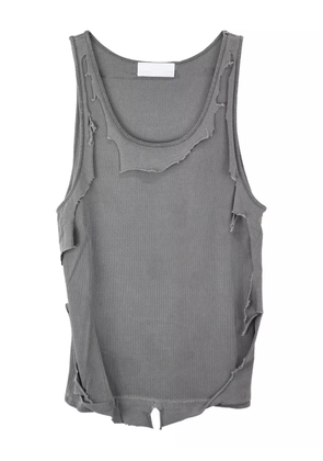 ALEXANDER DIGENOVA Taped Seam ribbed tank top - Grey