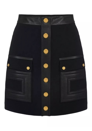 Elisabetta Franchi button-embellished mini skirt - Black