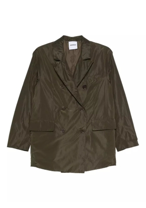 ASPESI double-breasted buttoned coat - Green