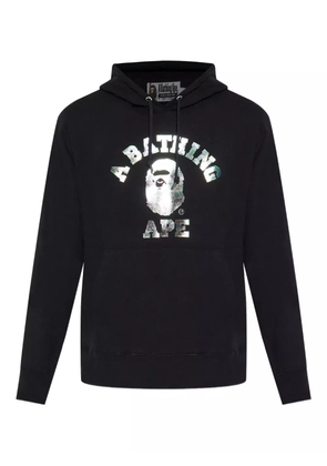 A BATHING APE® logo-print hoodie - Black