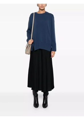 be you side-split cashmere sweater - Blue