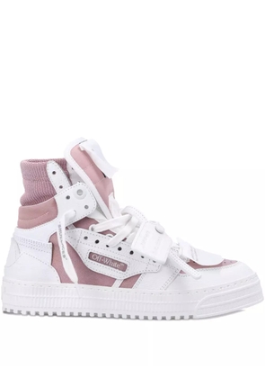 Off-White Court 3.0 high-top leather sneakers - Pink