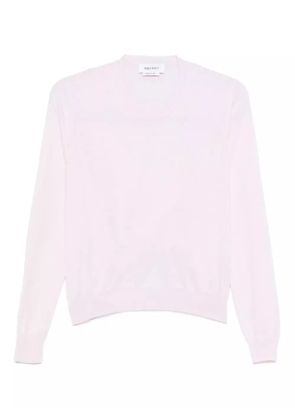 Alexander McQueen long-sleeve crew-neck top - Pink