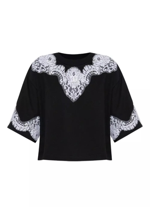 Dolce & Gabbana lace-appliqué T-shirt - Blue