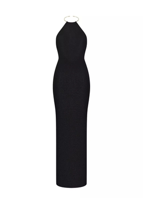 KOROBEYNIKOV halterneck backless maxi dress - Black