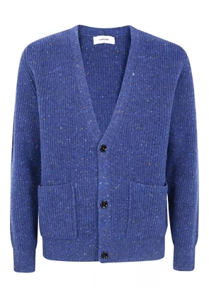 Lardini ribbed wool cardigan - Blue