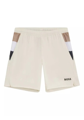 BOSS panelled elastic-waist shorts - Neutrals