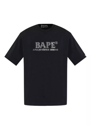 A BATHING APE® rhinestone-embellished T-shirt - Black
