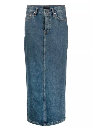 WARDROBE.NYC Denim Column maxi skirt - Blue
