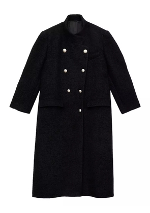 ISABEL MARANT Giusa double-breasted coat - Black