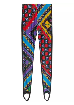 PUCCI Festa-Print stirrup leggings - Black