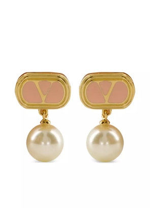 Valentino Garavani VLogo Signature pearl earrings - Gold