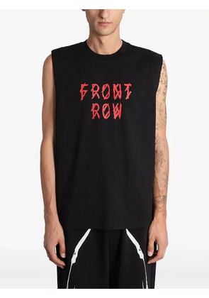 Mugler print sleeveless vest - Black