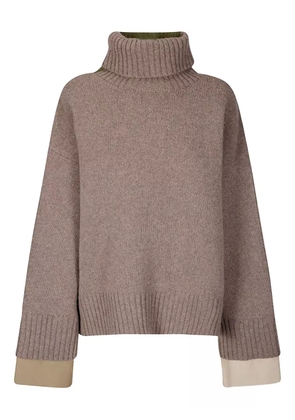 Jejia Olly Over Turtle reversible jumper - Brown