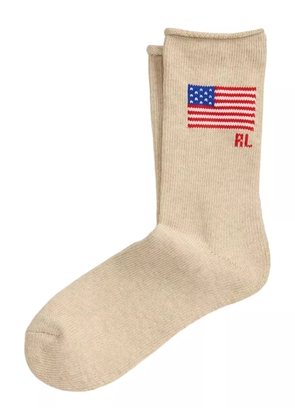 Polo Ralph Lauren flag-detail socks - Neutrals