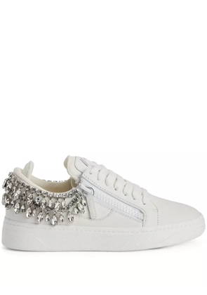 Giuseppe Zanotti GZ94 crystal-embellished sneakers - White