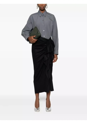 Fabiana Filippi button-down cropped shirt - Grey