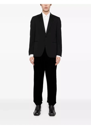 Giorgio Armani flat-front trousers - Black