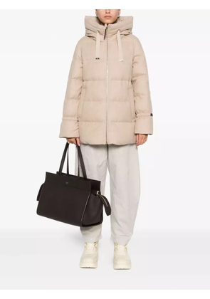 Herno quilted hooded coat - Neutrals
