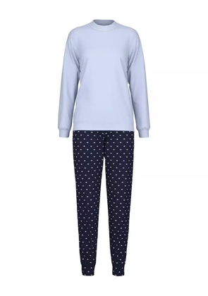 CALIDA long-sleeve heart-print pyjamas - Blue