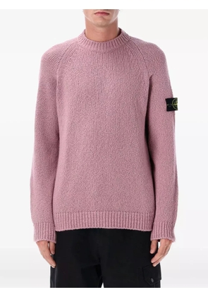 Stone Island raglan-sleeve wool sweater - Pink