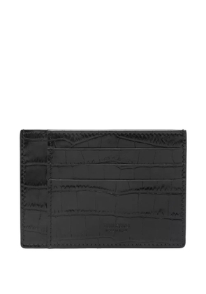 TOM FORD crocodile-embossed card holder - Black